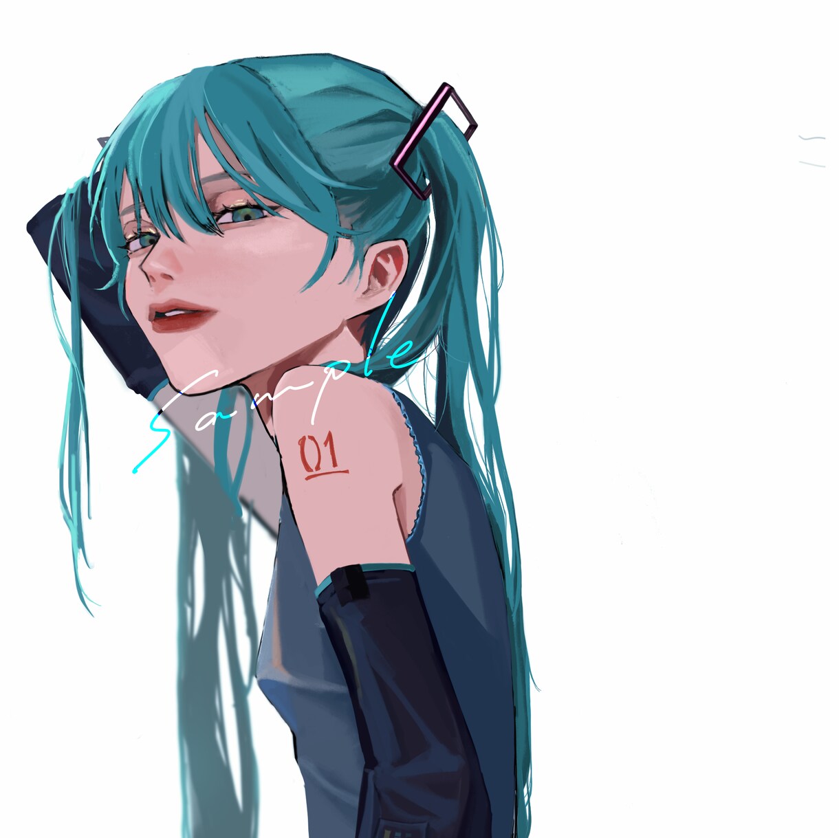 アイコン等にご利用頂けるイラストの作成をします あなたの理想に沿った''強い女の子''のイラストを イメージ1