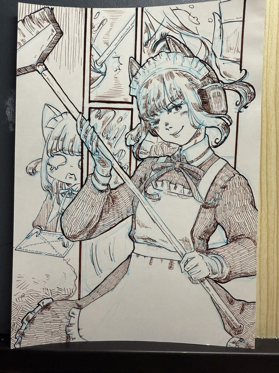頁画　あなたを1ページ漫画にします アナログでコミック風1ページイラストにします。 イメージ7