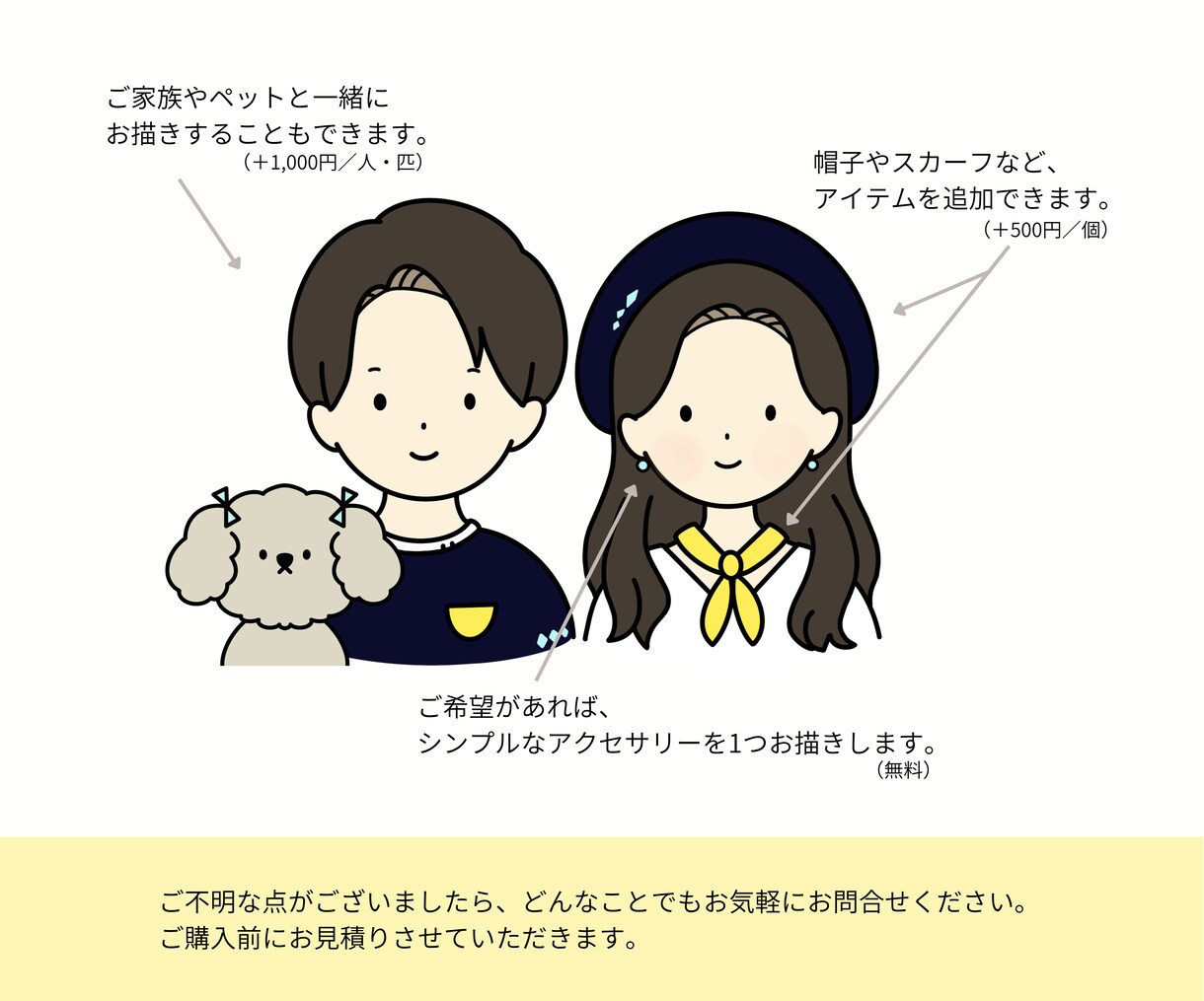 シンプルでかわいいイラストを描きます 商用利用OK！SNSやブログ、名刺などのアイコンにどうぞ♪ イメージ5