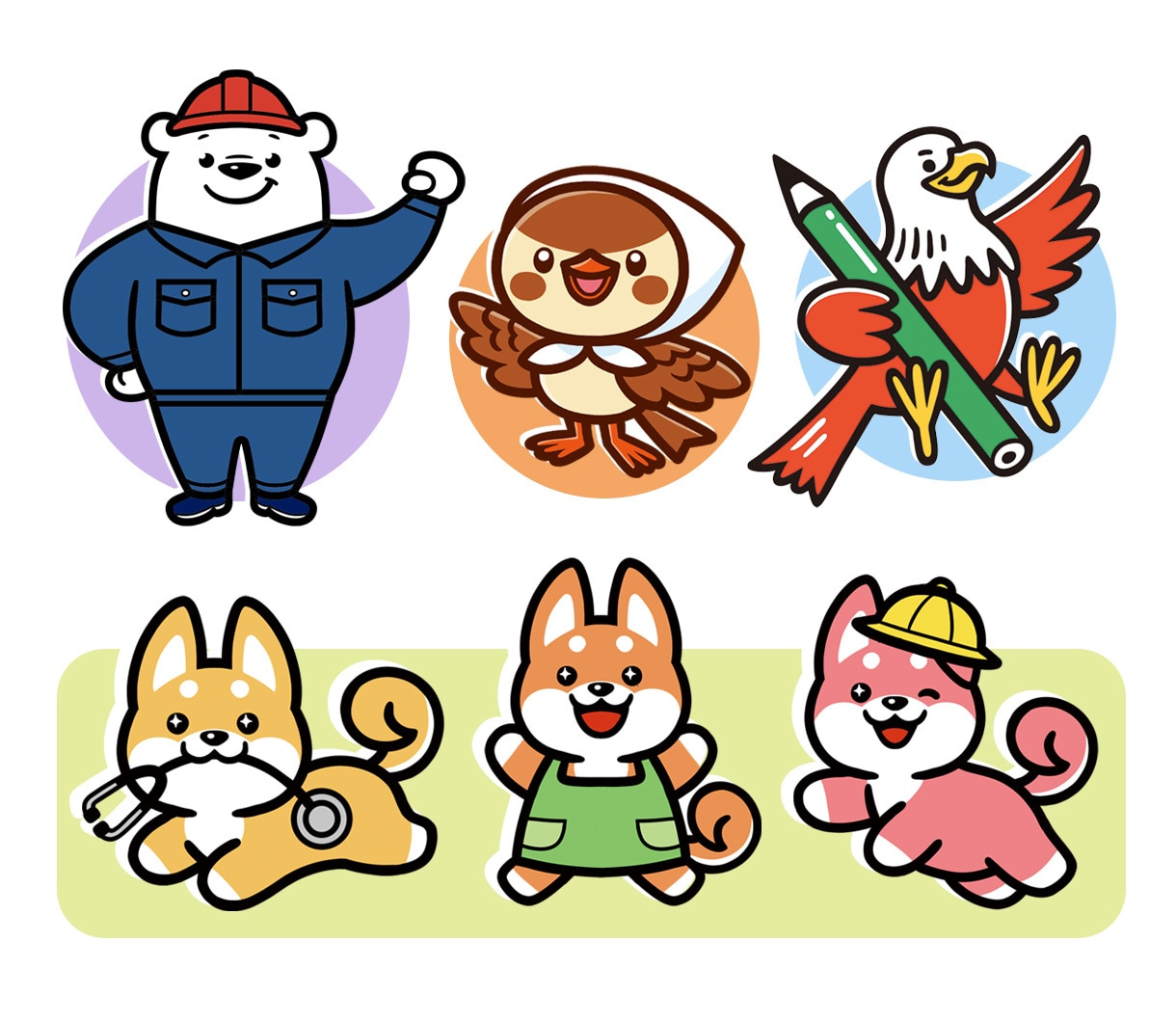 ２ポーズ！かわいいキャラクター制作いたします 商用OK！グッズや広告にオリジナルキャラクターで好印象！ イメージ3
