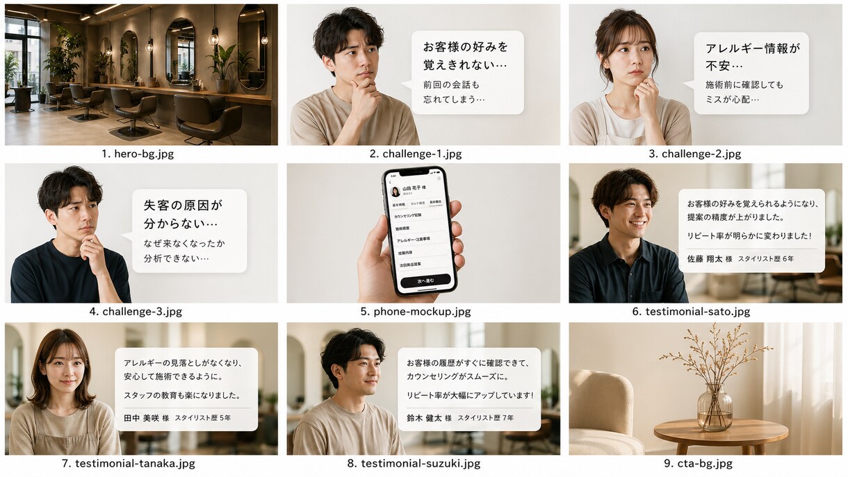 美容室サロンの予約と顧客管理を仕組み化します 予約のダブルブッキングとカルテ管理手間をゼロにLINEで完結 イメージ8