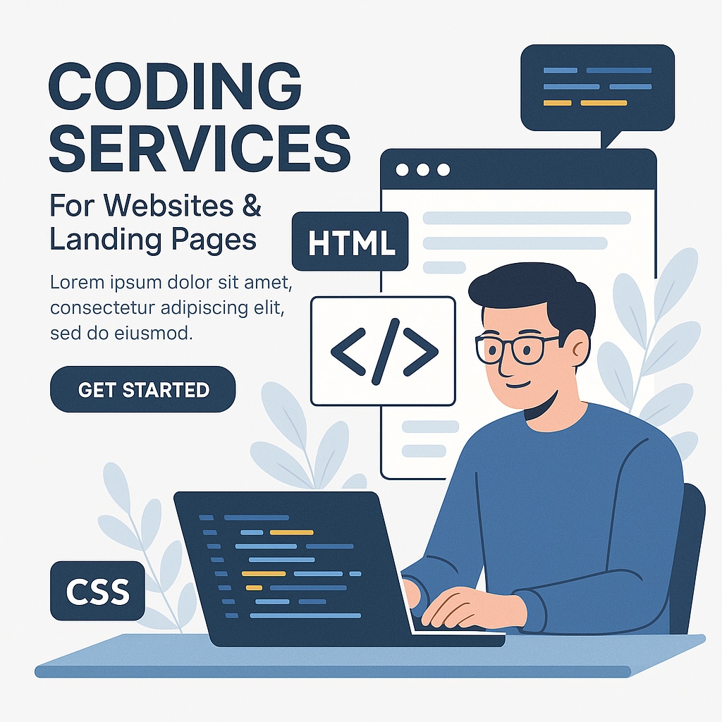WEBサイト・LPのコーディング代行いたします 時間単価1,500円でコーディングのお手伝いいたします。 イメージ1
