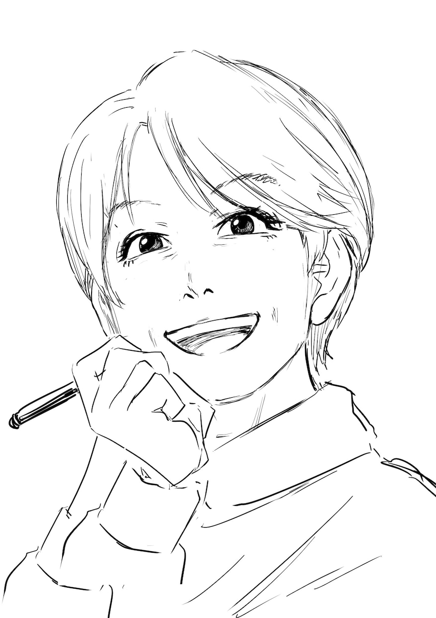 漫画に入ったような、白黒似顔絵お描きします！ます 普通の似顔絵とはちょっと違う、命を吹き込んだ似顔絵です！ イメージ2