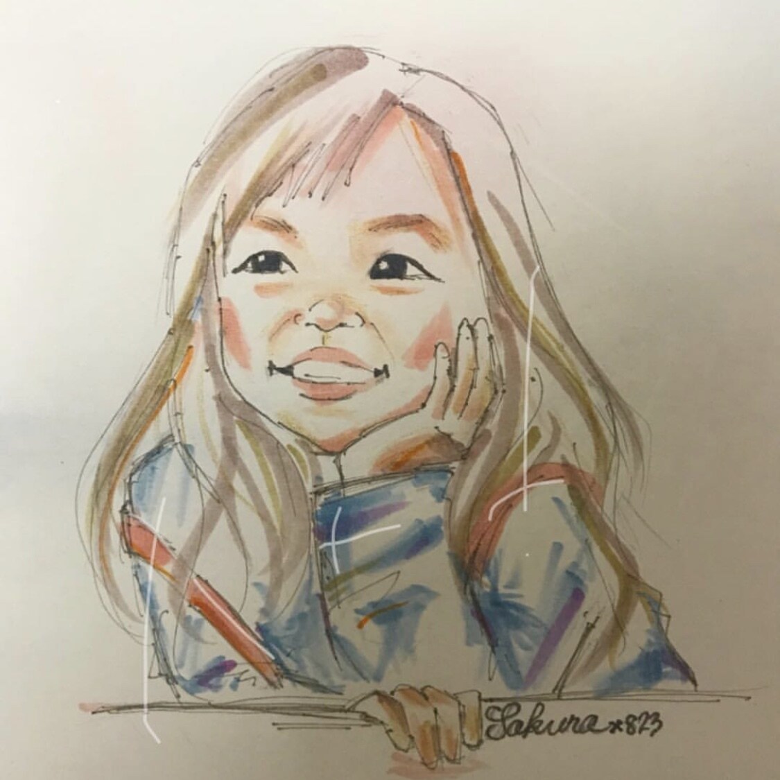 似ている似顔絵（ちょい盛り）描きます そっくりな似顔絵を気を使って2割増で描きます！ イメージ9