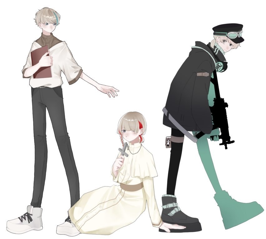 キャラクターメインのイラストや立ち絵製作します CoC用の立ち絵〜夢絵までなんでも承ります イメージ1