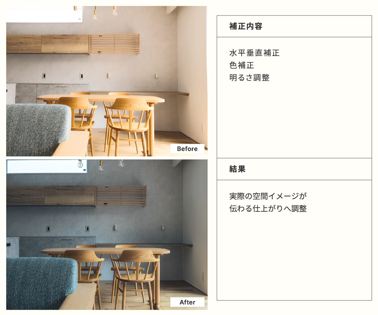 建築・不動産写真をプロ品質にレタッチします 建築会社広報歴5年の実務目線で補正 イメージ4