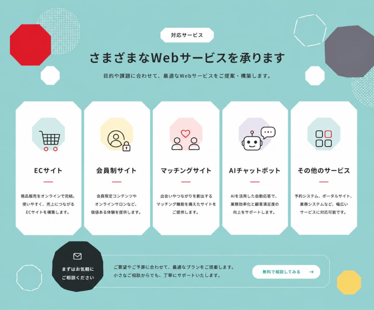 破格。有名企業も手がけるプロが制作いたします “見られる”から、“選ばれる”サイトへ。 イメージ10