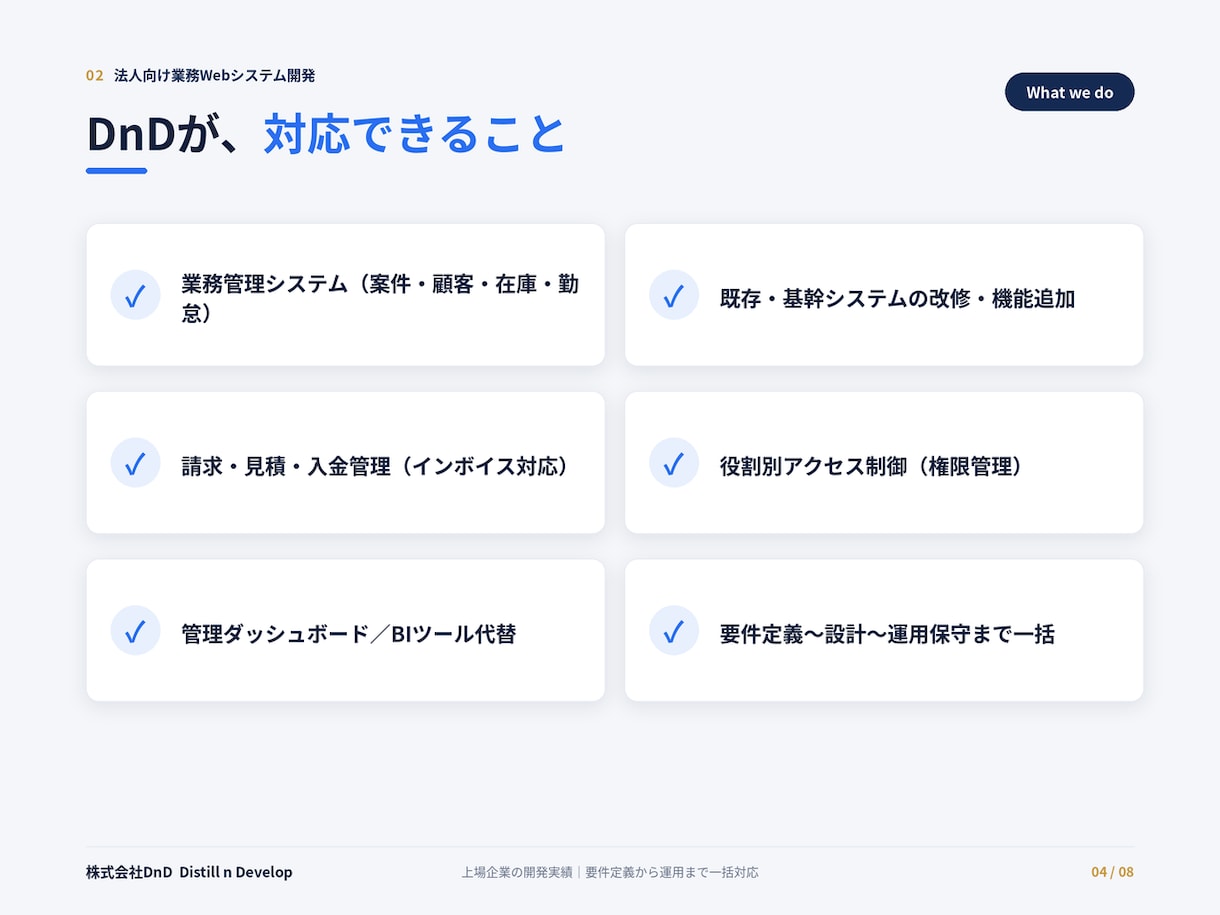 法人向け業務Webシステムを開発します 請求・在庫・勤怠・社内ツール/運用保守まで一括対応 イメージ4