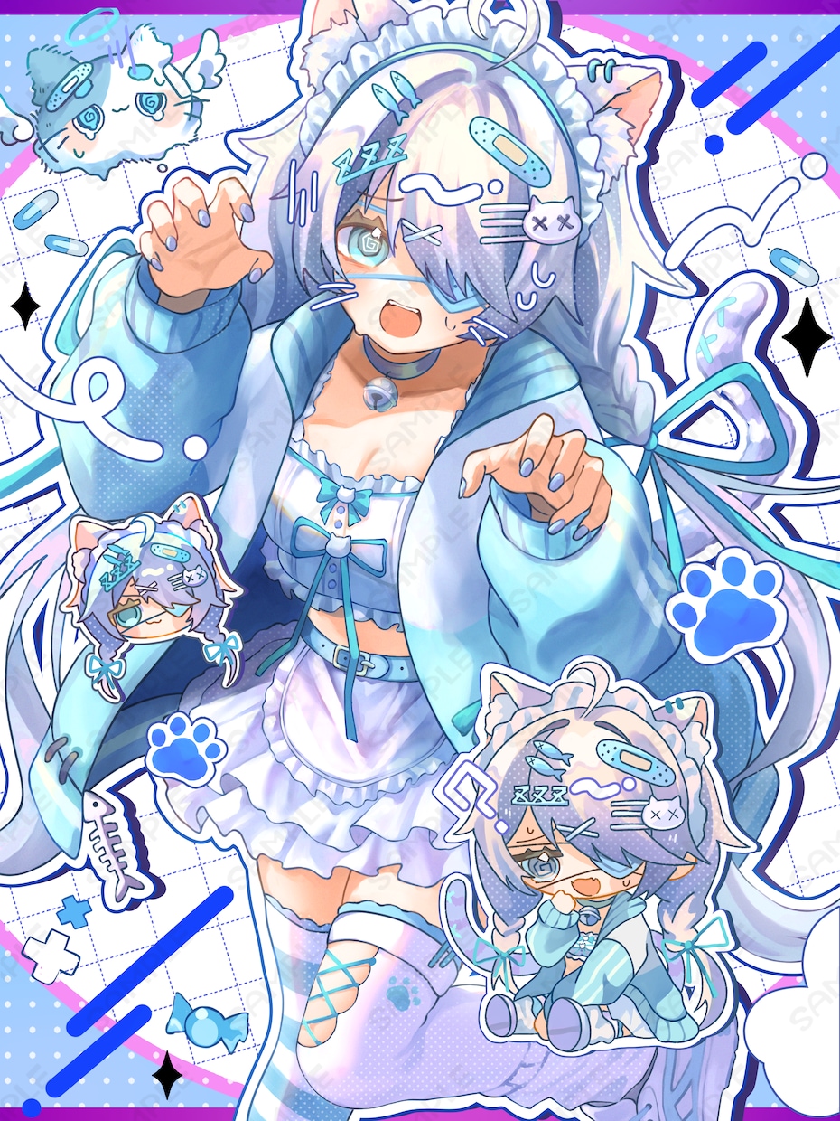 目を引く可愛らしい貴方だけのイラスト描きます 世界観を活かした1枚絵.mvイラスト.アイコンなど.ᐟ イメージ1