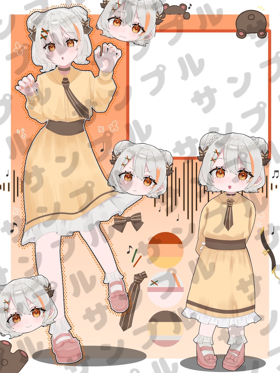 可愛い女の子のイラストを描きます コテ同、キャラクターシート等多種多様な依頼に対応しております イメージ3
