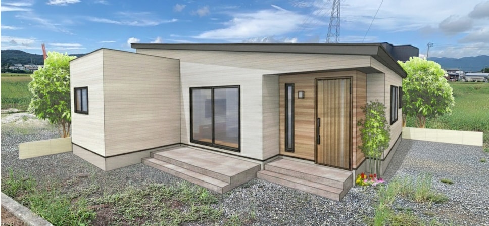 注文住宅の外観パースを完成予想図に仕上げます 外観パースをリアルに完成化＋土地に合成 イメージ1