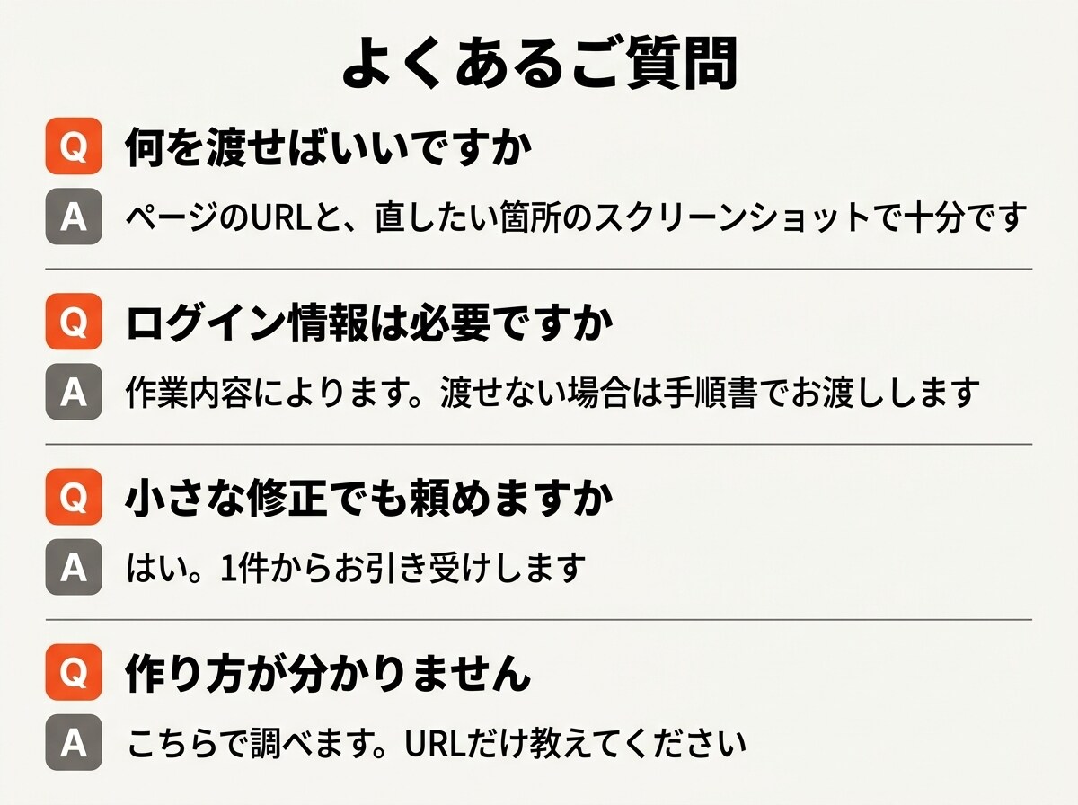 Webサイトの修正・更新・ページ追加をします HTML・CSS・JSの修正。表示崩れやスマホ対応も イメージ8