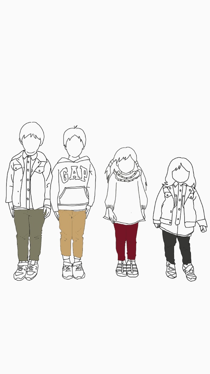 即日対応★お洒落な顔なし似顔絵イラストかきます LINEやInstagramなどのSNSアイコンに♩ イメージ8