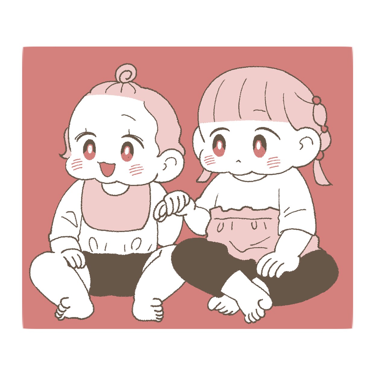 ほんわか可愛い❣️お子様のSNSアイコンを描きます もちっと可愛い、癒されるSNSアイコンをお作りします♡ イメージ7