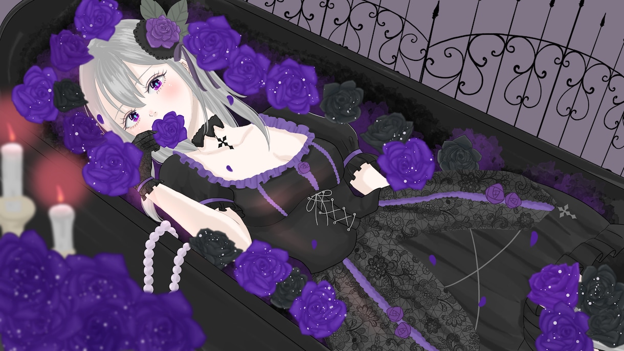 最短3日納品|MV用の美麗イラスト承ります 楽曲の世界観を汲み取り、心に残る一枚を描きます イメージ3