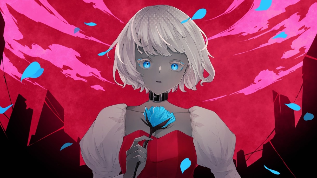 動画・サムネイル用イラストの制作をします 歌ってみたなどの動画や配信などに使用するイラストの制作です イメージ8