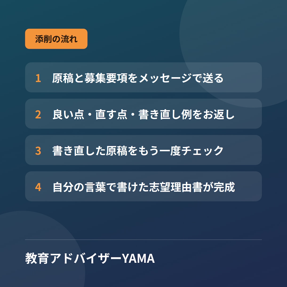 高校入試の志望理由書・作文を添削します 塾講師歴12年｜推薦・私立入試の書類準備に イメージ2