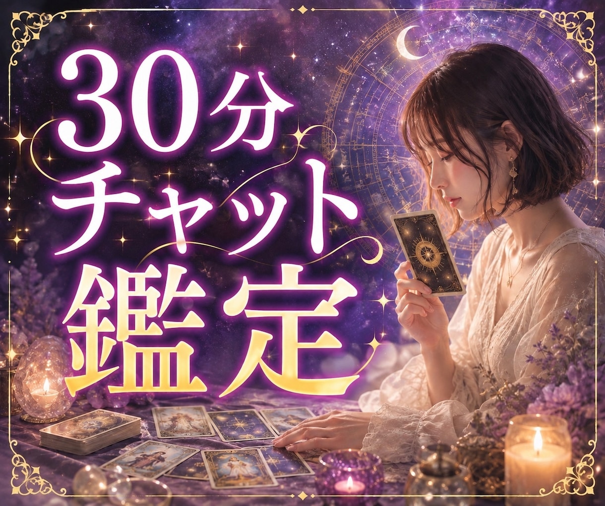 チャットで30分質問し放題♡タロット鑑定します 複雑恋愛/片想い/浮気/復縁/お相手の本音…なんでもOK◎ イメージ1