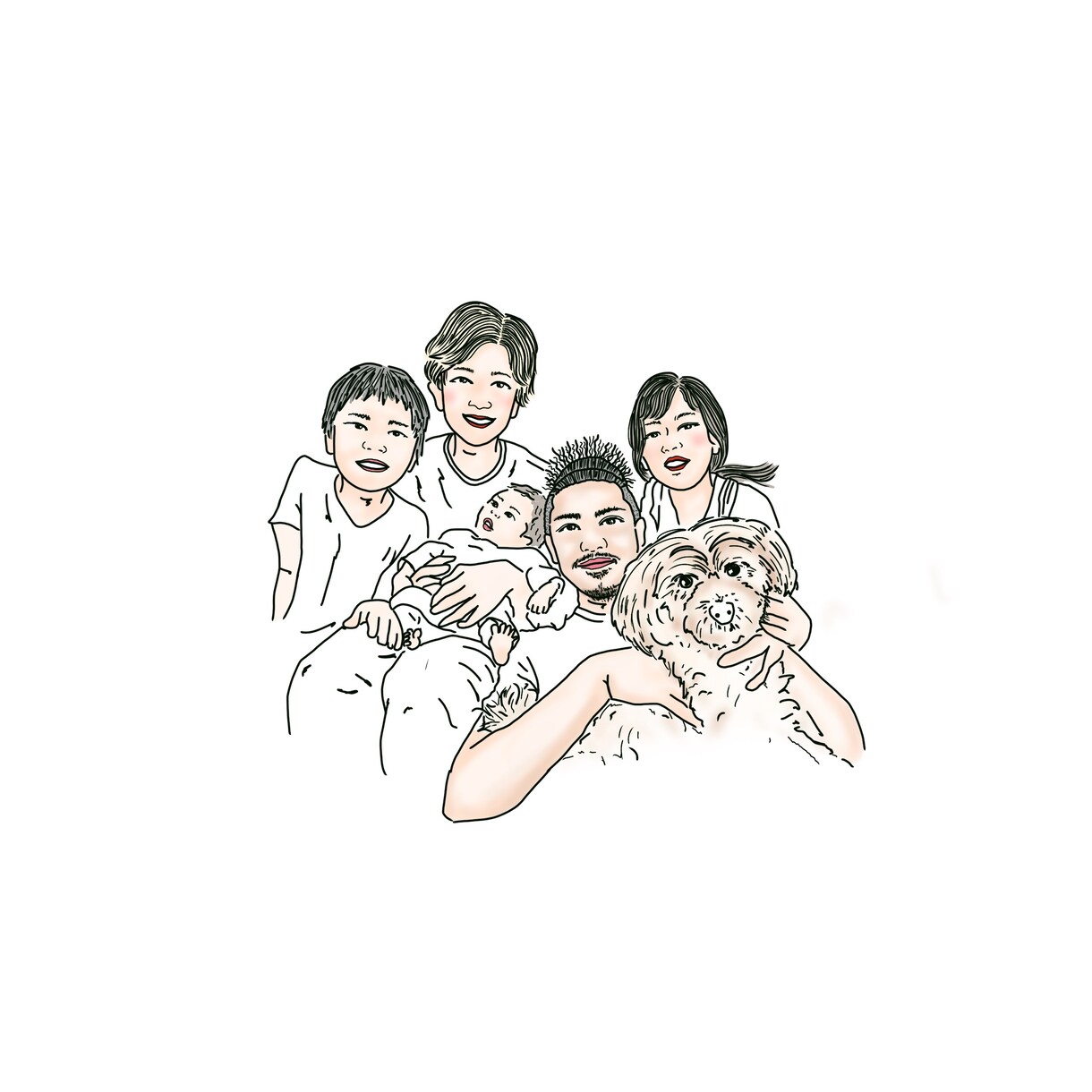 夫婦、カップルの記念日用にイラスト描きます オリジナリティーあるイラストでサプライズで喜ぶ事間違いなし☆ イメージ5