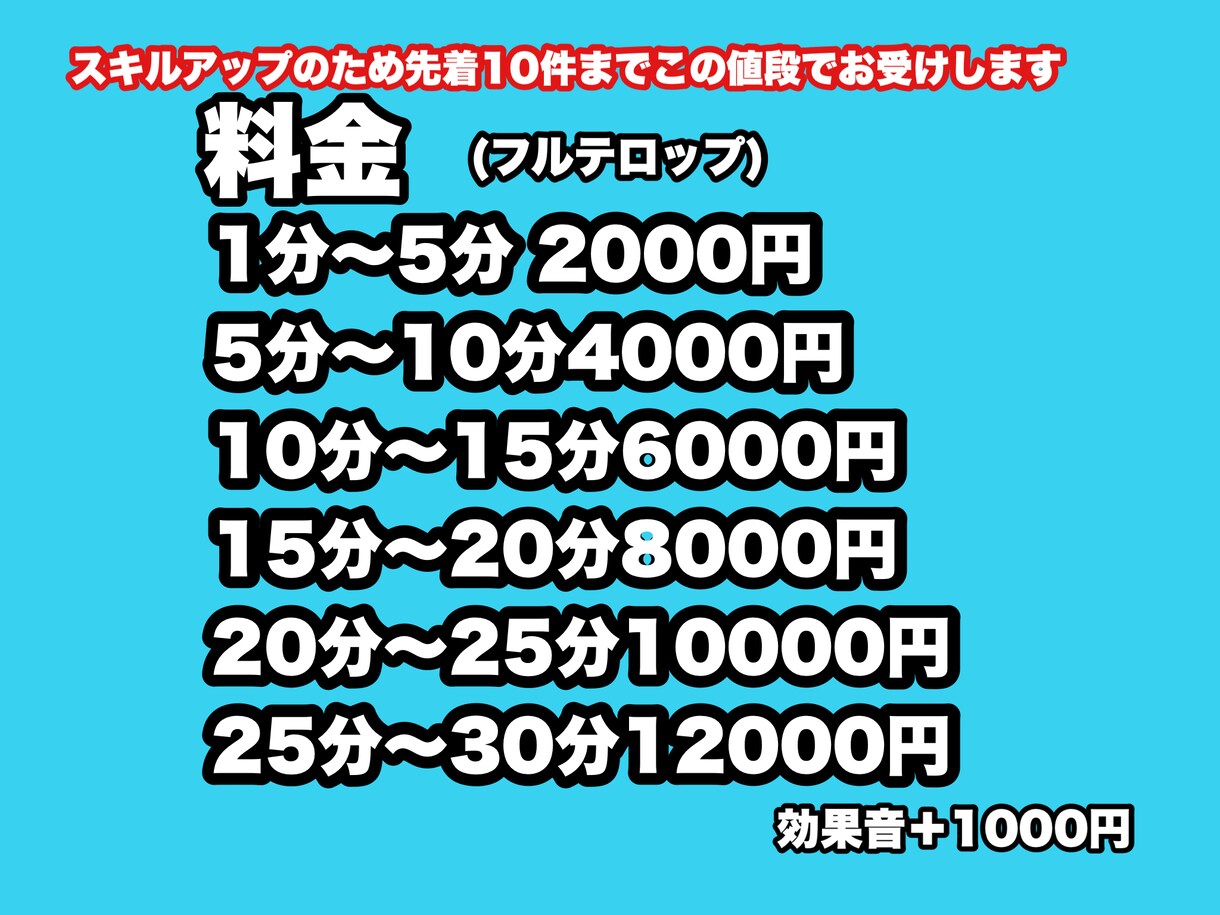 編集済みの動画にフルテロップ入れます YouTube、ビジネス、プライベート、ジャンルなんでも イメージ2