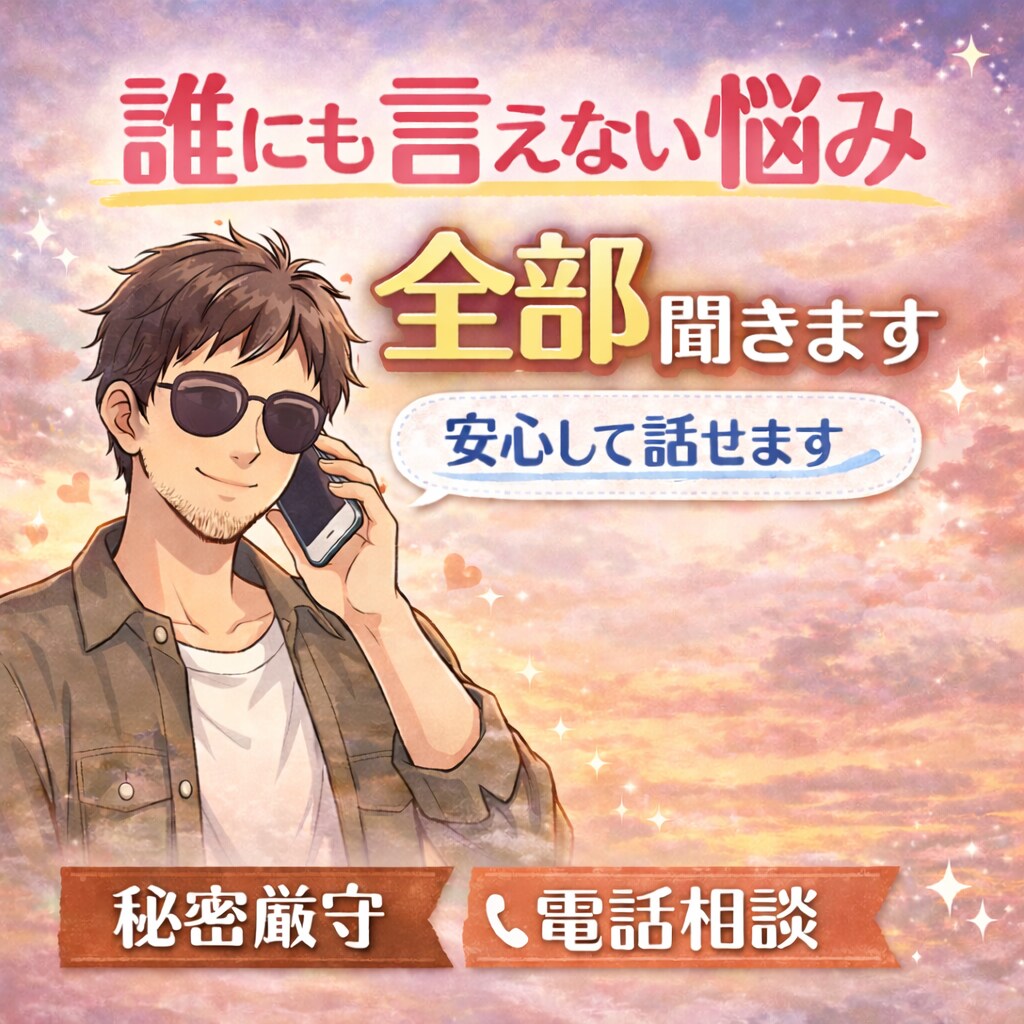 暇つぶしや雑談、ゆるくお付き合いします うまく話せなくても大丈夫、あなたのペースでお聞きします。 イメージ1