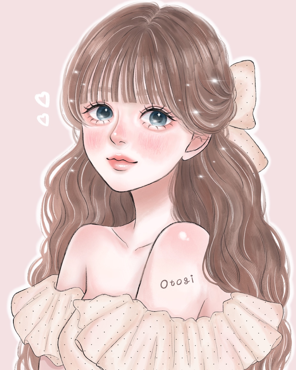 アナログ風×厚塗りの愛らしい女の子イラスト描きます SNSアイコンやオリジナルの一枚絵、プレゼントにおすすめ୨୧ イメージ2