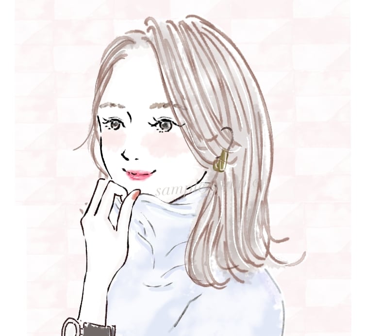 雰囲気あるおしゃれなお姉さん 水彩タッチで描きます 印象的！写真を基にふんわりみずみずしく、上品&親しみを✨ イメージ2