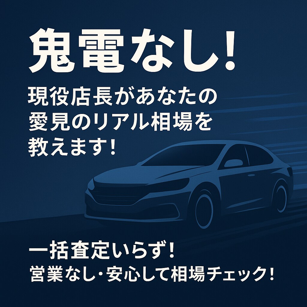 鬼電なし！あなたの車の下取り相場だけが教えます あなたの愛車の相場だけを教えます。 イメージ1