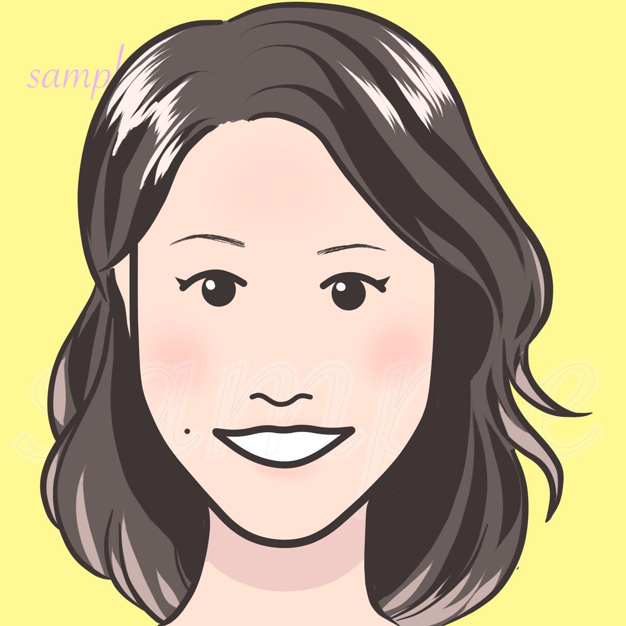 いろいろな画風のアイコン、似顔絵など描きます アニメ、乙女系からジュリアンオピー風まで（笑） イメージ2