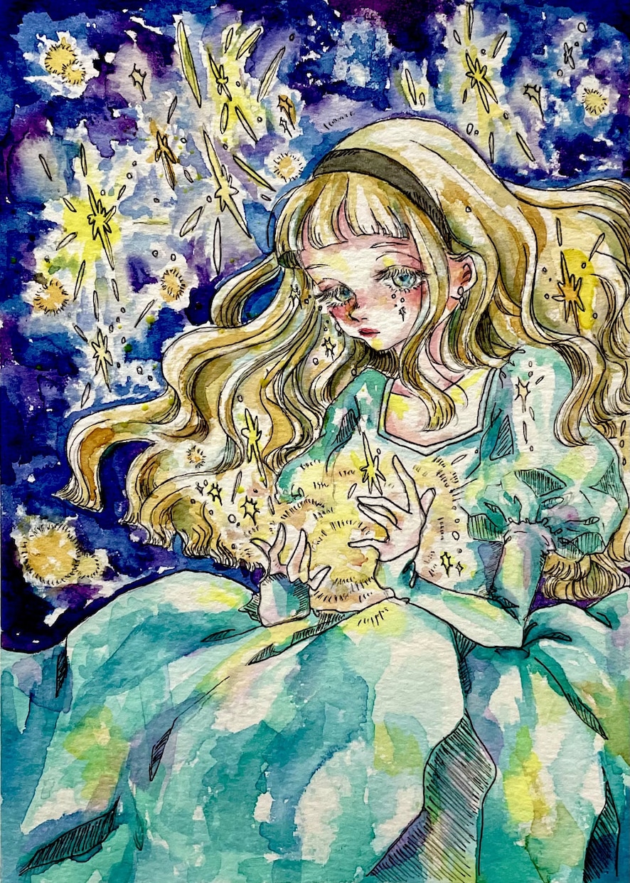 透明水彩絵の具でふんわり可愛いイラスト描きます 芸術学部卒の現役デザイナーが柔らかい雰囲気を演出します！ イメージ2