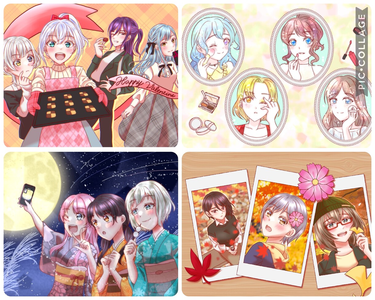 ほんわかポップな雰囲気のイラスト描きます 個性あふれる絵柄であなたの希望を形にします！ イメージ3