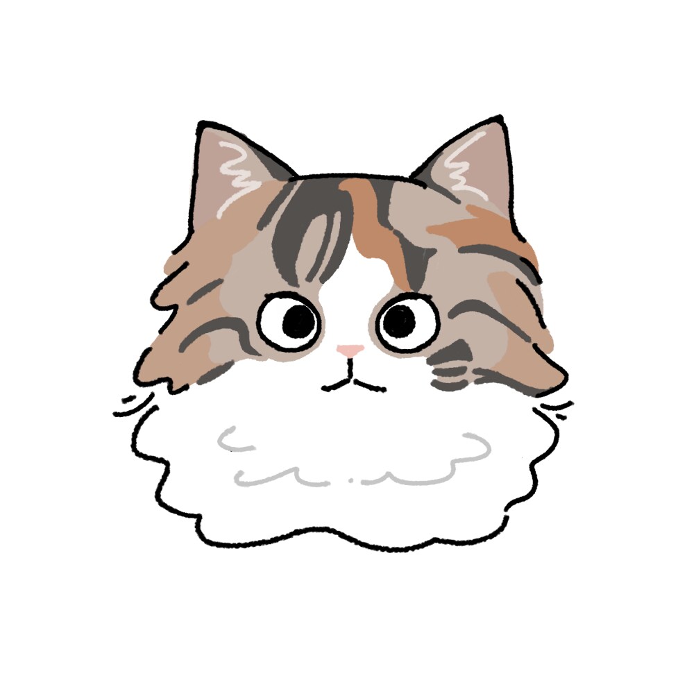 猫ちゃんの似顔絵アイコン描きます アイコンサイズの似顔絵描かせて頂きます！ イメージ1