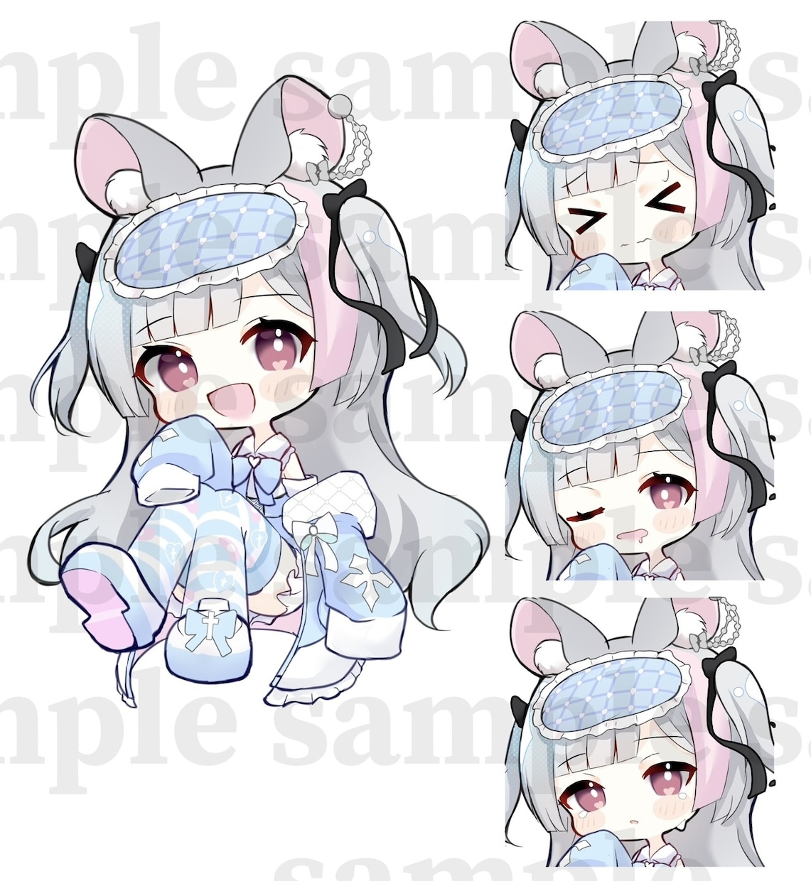 ゆめかわオーダーメイドSDイラストを制作します Vtuber様や配信者様などの活動者様向けイラストです イメージ4