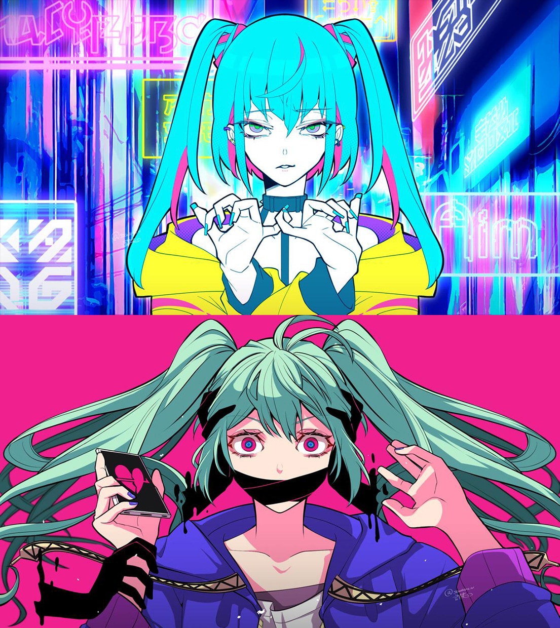 歌ってみた絵、ボカロ曲、MV絵他イラスト描きます 企業実績有！世界観重視、高品質イラストを万全のサポート体制で イメージ8