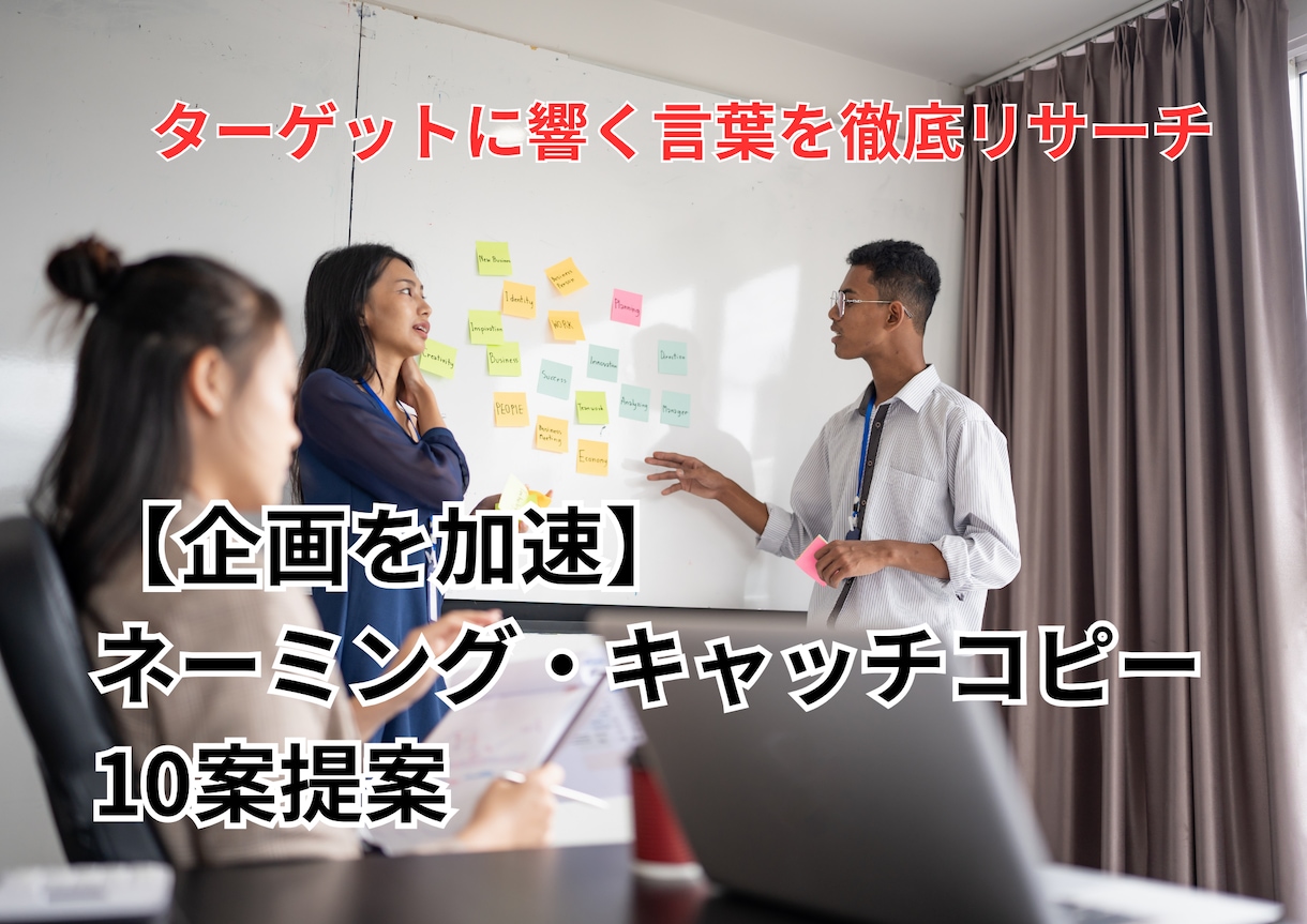 商品のネーミング案を10案提案します ターゲットに響くキャッチコピーをリサーチします イメージ1