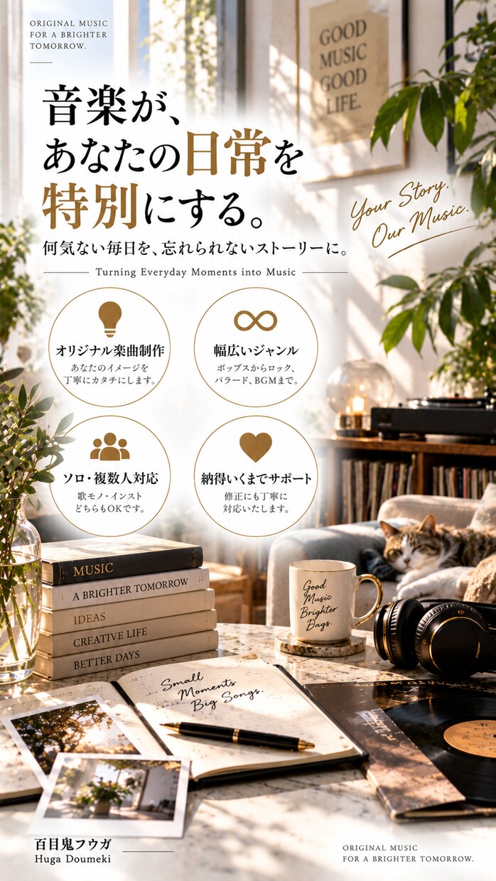 あなただけのオリジナル曲作りますます YouTube・配信・SNS向け対応 イメージ8