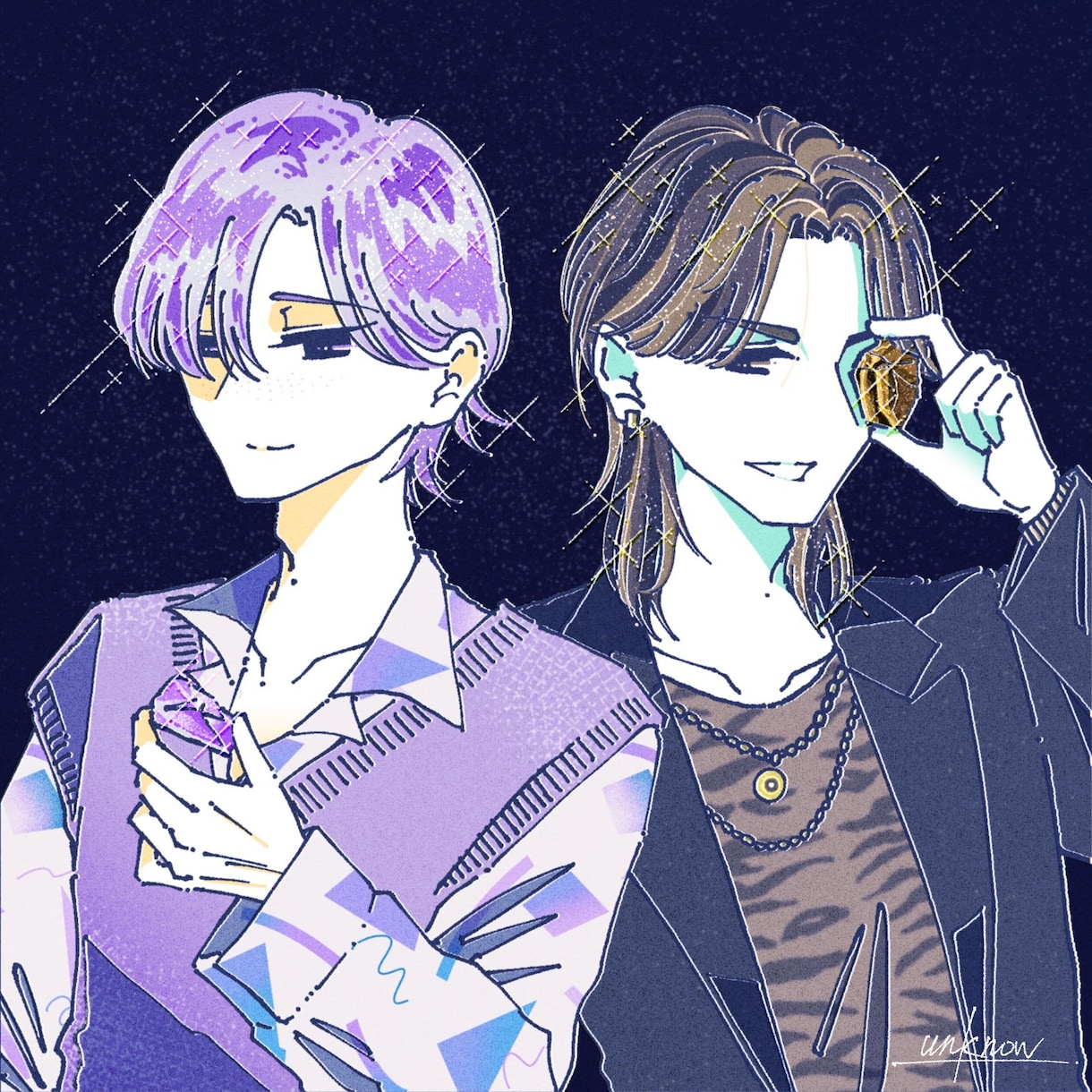 ハッキリ色彩のキャラクターイラスト描きます 丁度いい"可愛い"と"格好いい"イラストをお求めの貴方に！ イメージ1