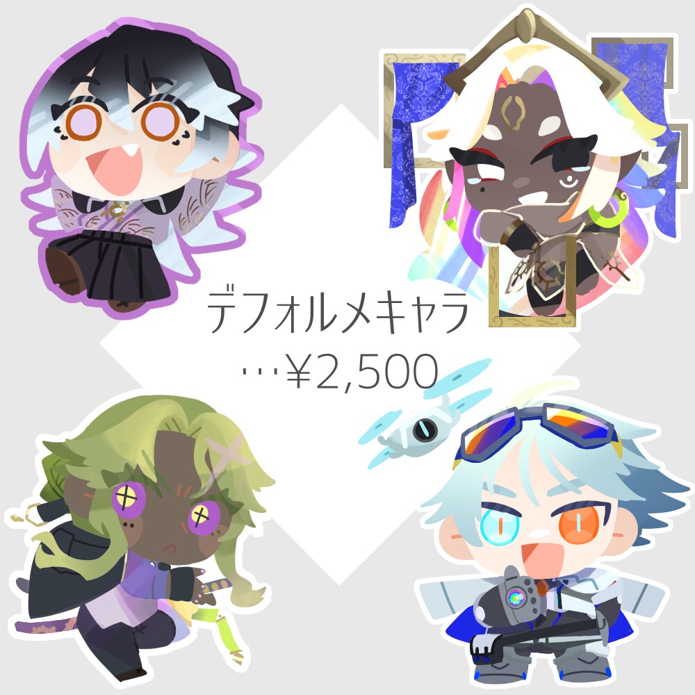 TRPG＆ゲーム等用キャラクター立ち絵依頼受付ます TRPG、ゲーム、SNS等様々な用途にお使いいただけます イメージ6