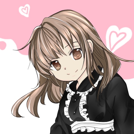 女の子アイコン描きます 可愛い女の子のアイコンいかかでしょうか？ イメージ1