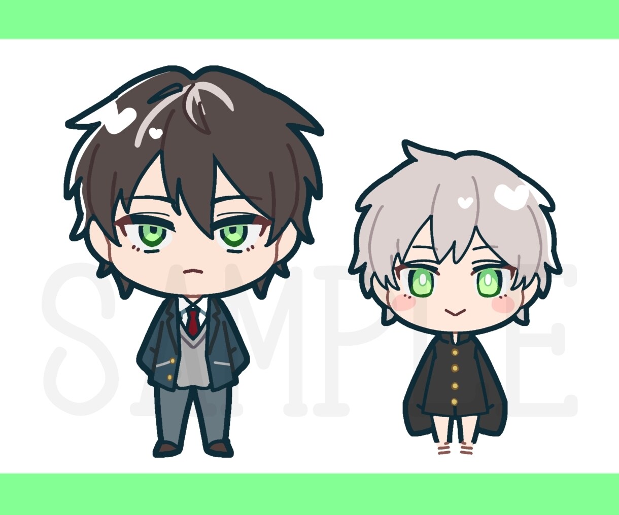 パッと目を引くころっとかわいいミニキャラ描きます シンプルな塗りで誰にでも愛されるミニキャラを イメージ4