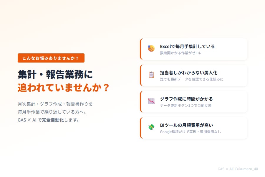 月次の転記・集計をGASで自動化します 既存シートを活かして定型作業をボタン1つに イメージ6