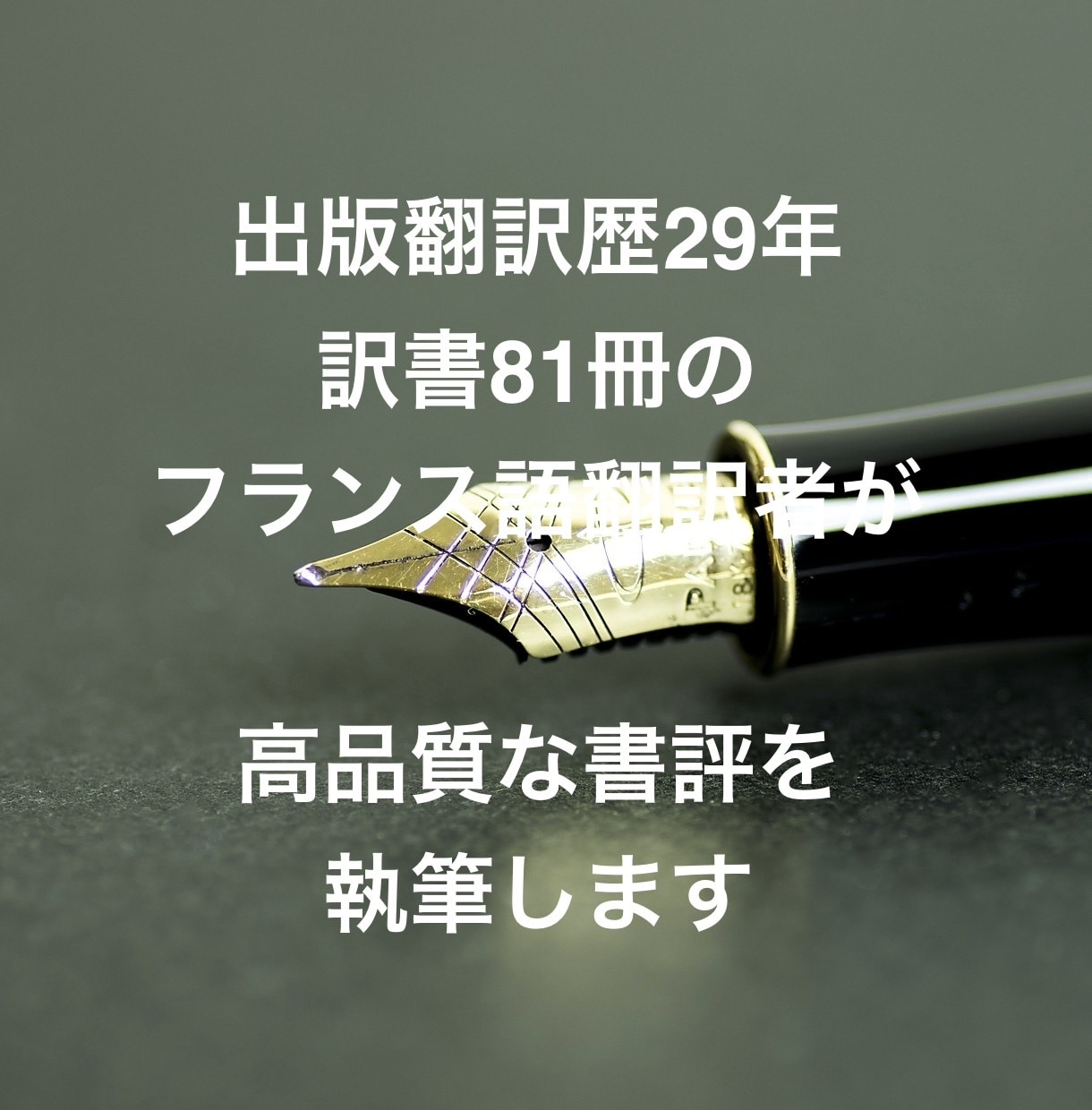 訳書81冊のフランス語翻訳者が書評を執筆します 執筆代行ではなく、媒体掲載用の高品質な署名記事の提供です イメージ1