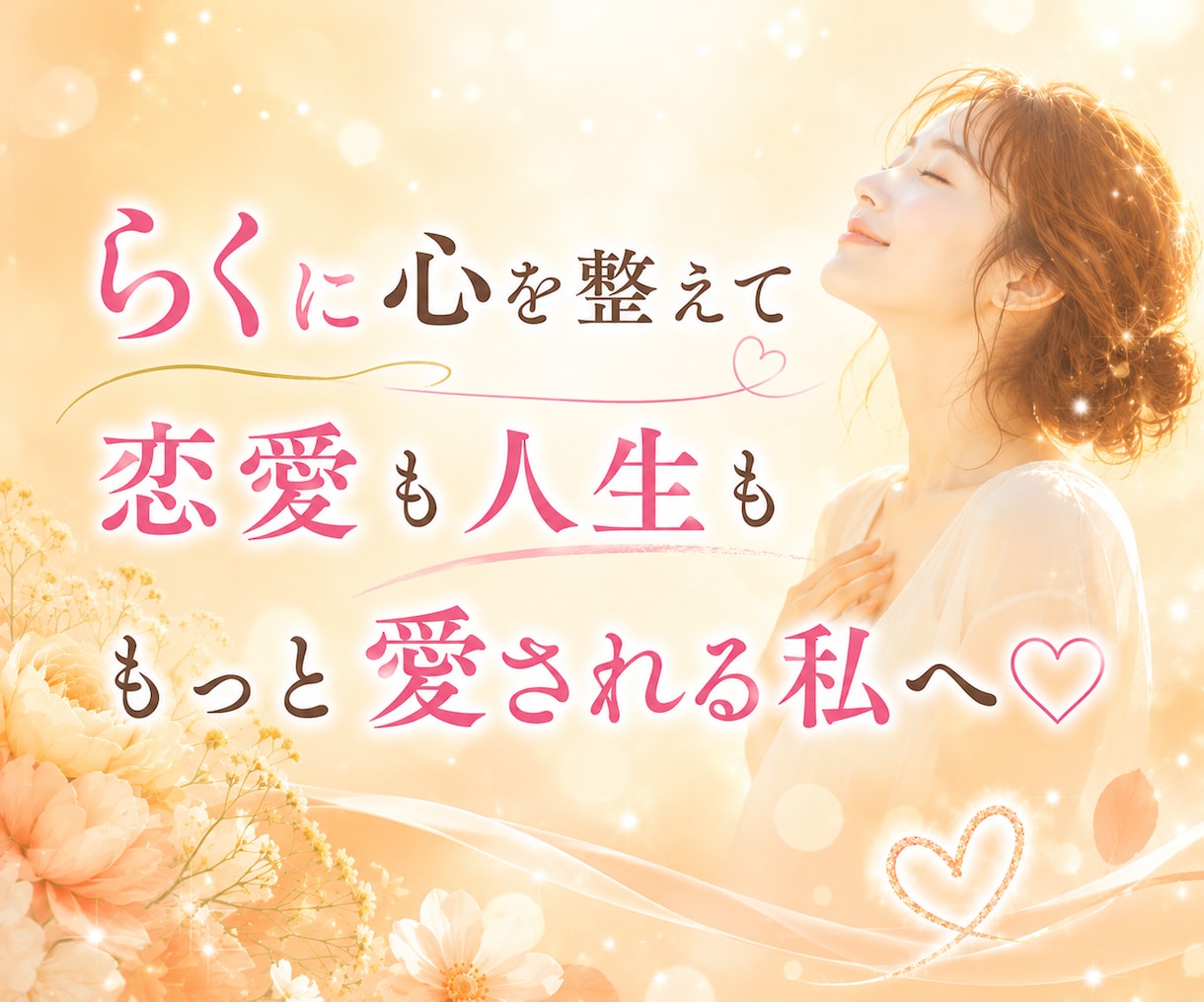 らくらく♡願いが叶いやすくなるサポートします ✨お心が整う至福のチャット♡　60分×4回　PDF資料付 イメージ1