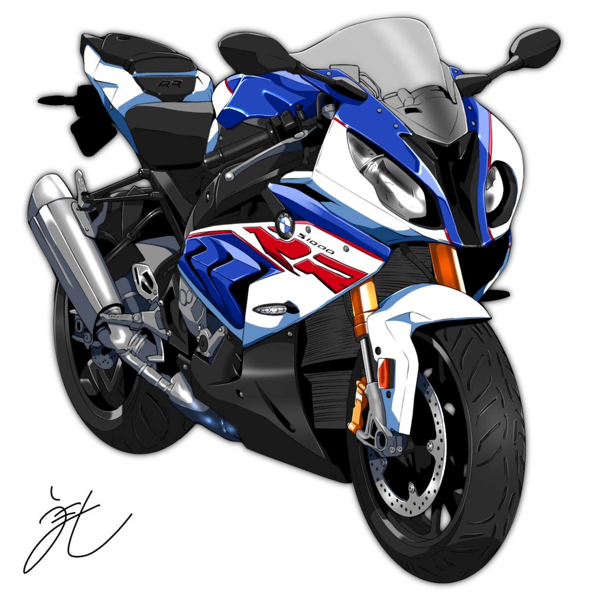 あなたのバイク、クルマ描きます 今乗っているバイクやクルマをイラストにしてみませんか! イメージ1