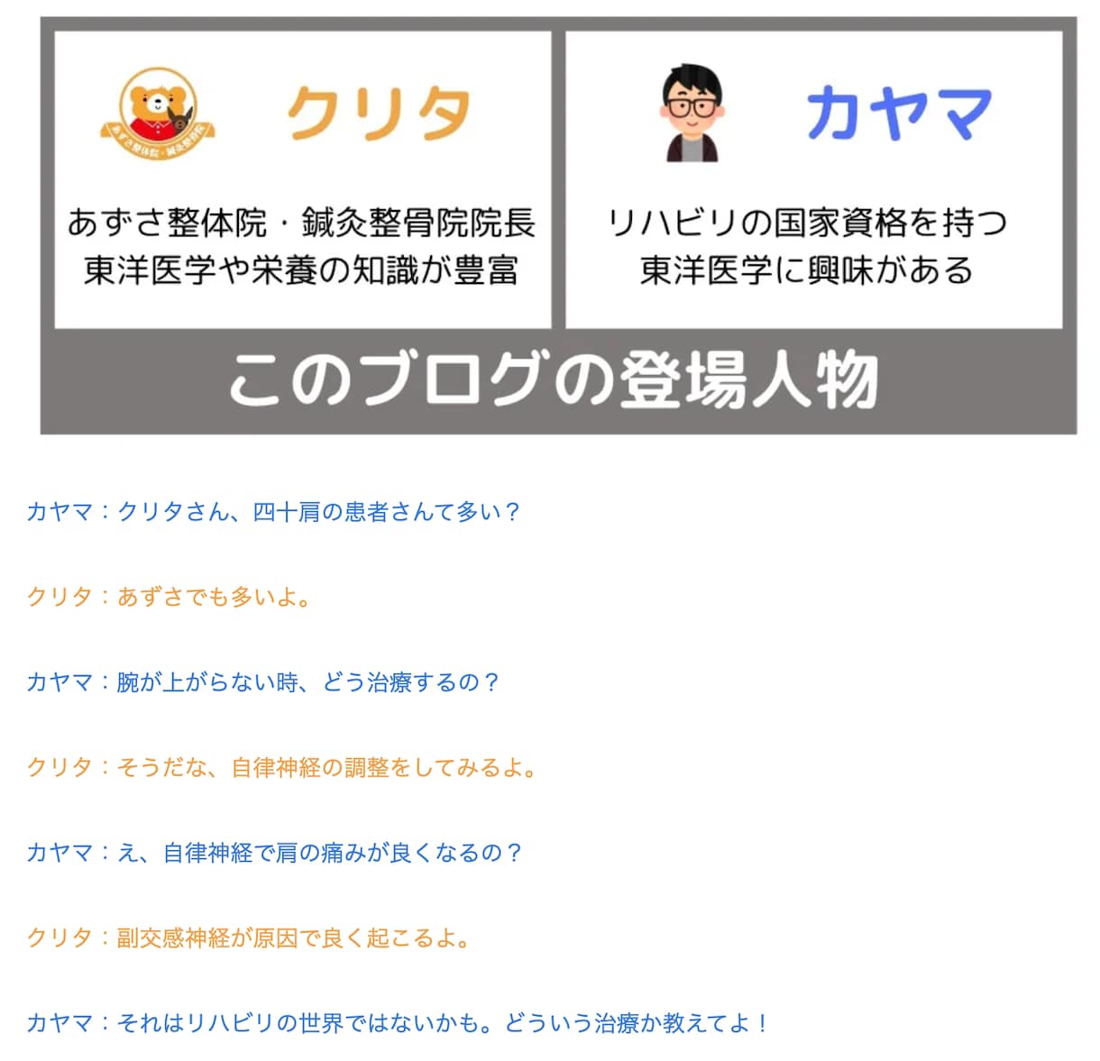 整体院・接骨院のブログ書きます 対話型ブログで読まれやすい！4ブログ1万円です。 イメージ1
