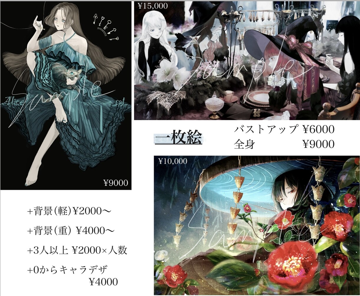 装画、アイコン等イラストを描きます 耽美､影のあるイラストが得意です。 イメージ5