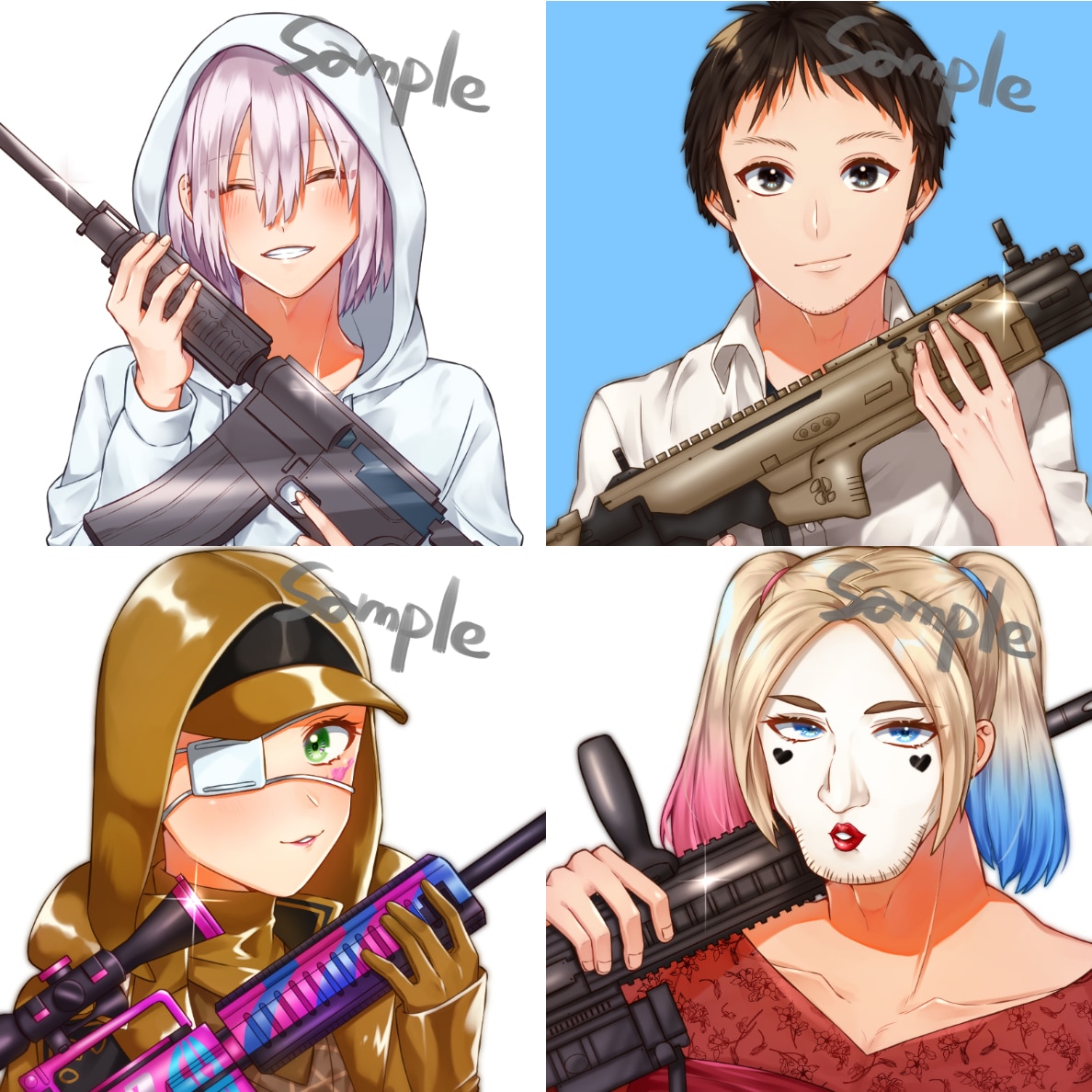 キラキラとした鮮やかなアイコンを制作します 即購入OK！三種類からお好きな絵柄が選べます！ イメージ7