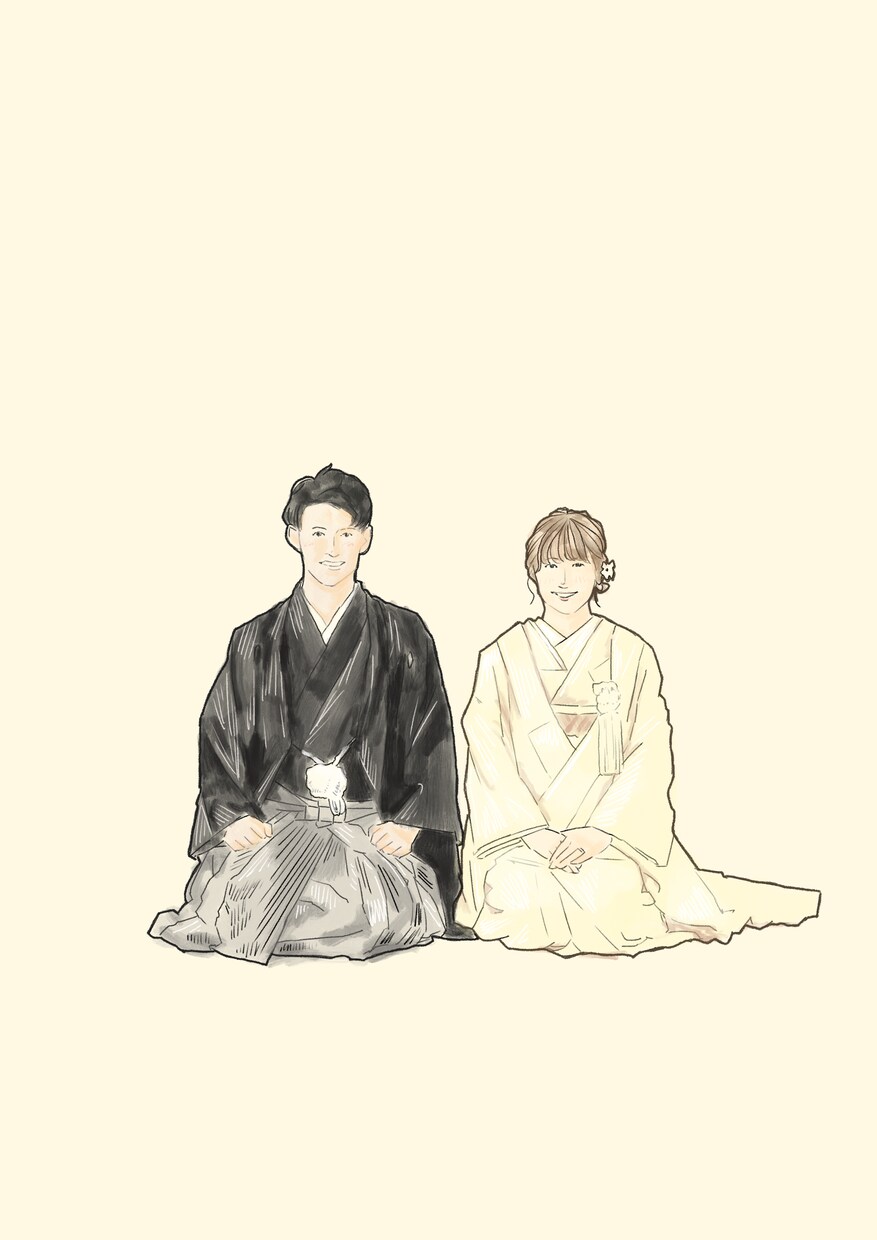 結婚式・似顔絵・ウェルカムボードのイラスト描きます 大切な人との想い出作りのお手伝いをさせて頂きます イメージ1