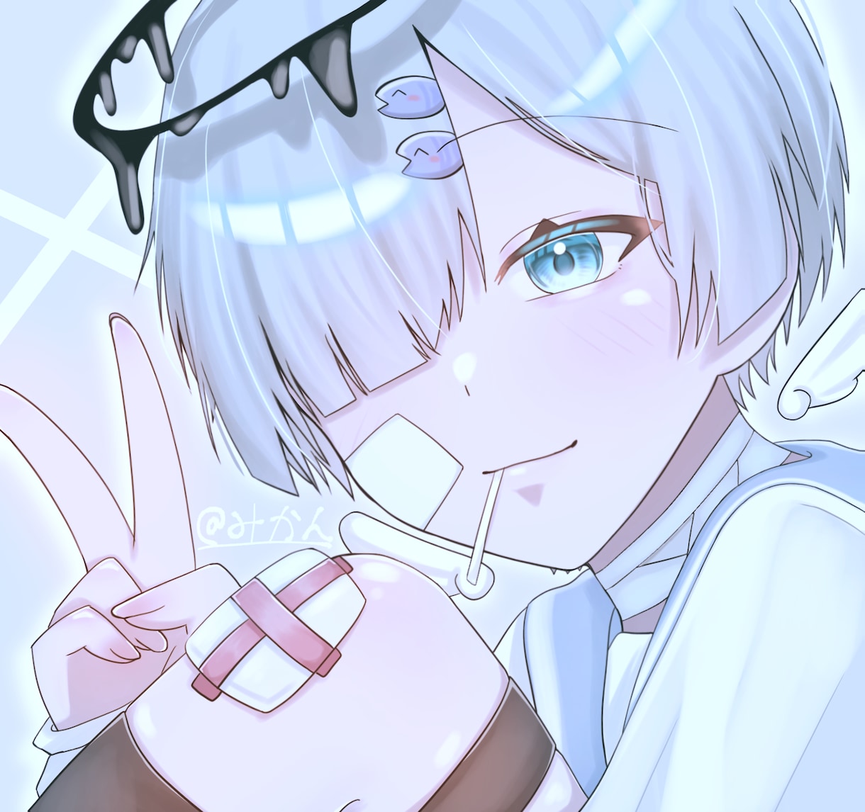 ケモ耳×中性的なかわいいイラスト描きます 中性的で儚い雰囲気が好きな方へ イメージ6
