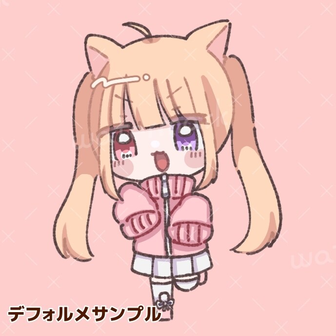 キャラクターのデフォルメイラスト作成します グッズやヘッダーの飾りなどに！ イメージ2